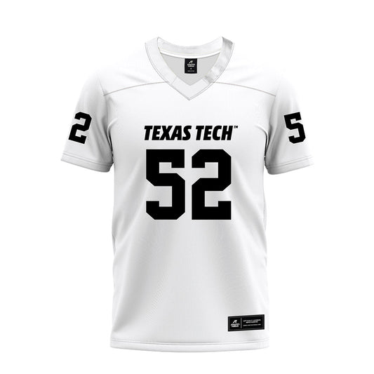 Texas Tech - NCAA Football : Cash Cleveland - White Premium Football Jersey-0