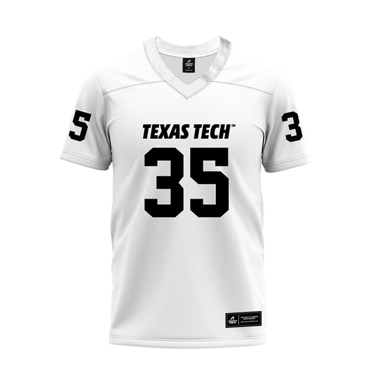 Texas Tech - NCAA Football : Michael Henderson III - White Premium Football Jersey-0