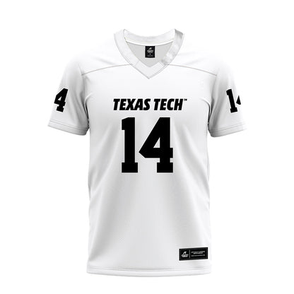 Texas Tech - NCAA Football : Micah Hudson - White Premium Football Jersey-0