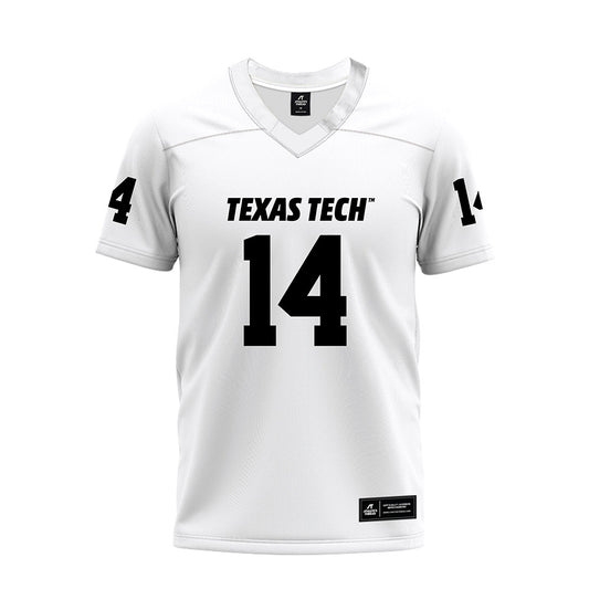 Texas Tech - NCAA Football : Micah Hudson - White Premium Football Jersey-0
