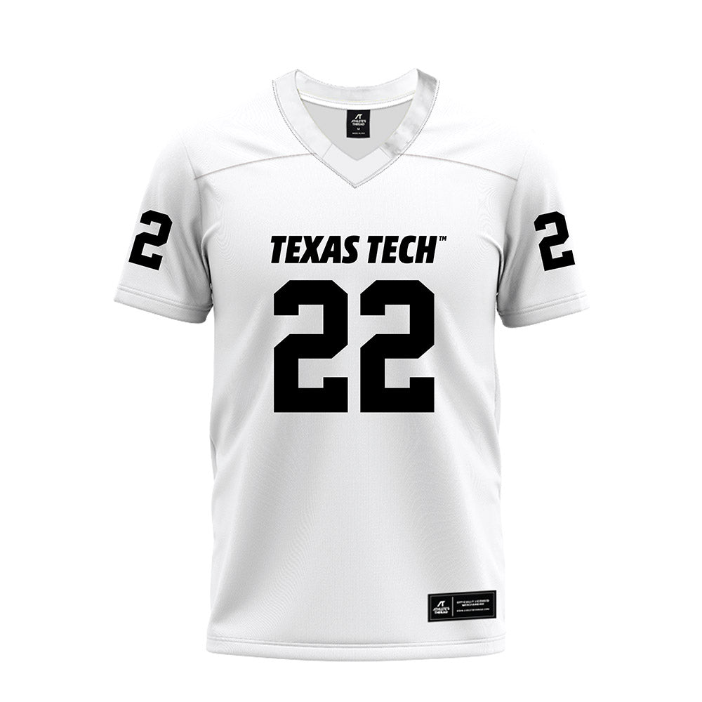 Texas Tech - NCAA Football : Marcus Ramon-Edwards - White Premium Football Jersey-0