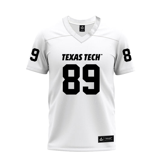 Texas Tech - NCAA Football : Jason Llewellyn - White Premium Football Jersey-0