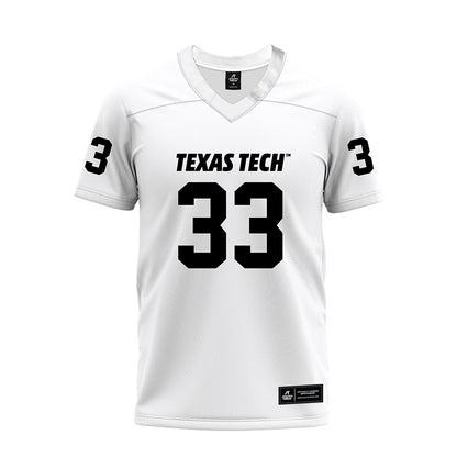 Texas Tech - NCAA Football : A.J. Holmes Jr. - White Premium Football Jersey-0