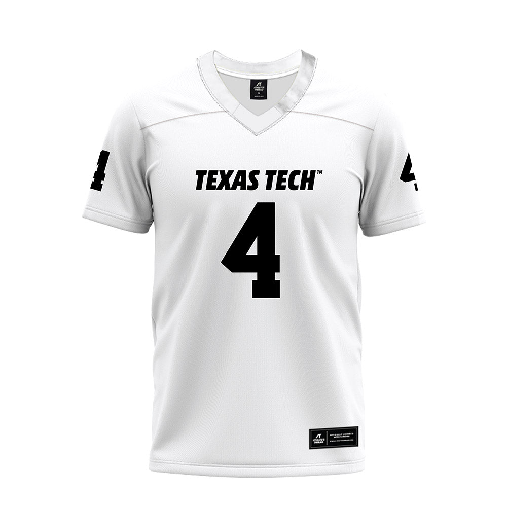 Texas Tech - NCAA Football : Kenny Johnson - White Premium Football Jersey-0
