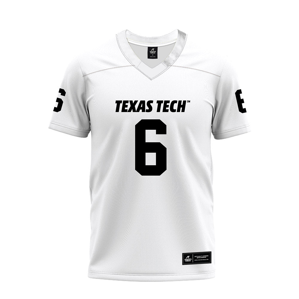 Texas Tech - NCAA Football : Jalen Jones - White Premium Football Jersey-0