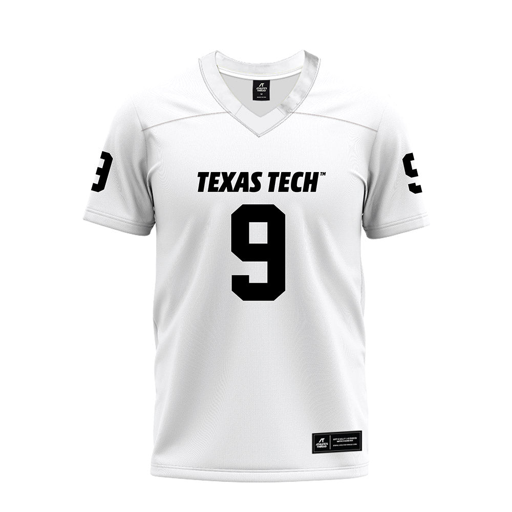 Texas Tech - NCAA Football : Corey Platt Jr - White Premium Football Jersey-0