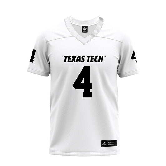 Texas Tech - NCAA Football : Kenny Johnson - White Premium Football Jersey-0