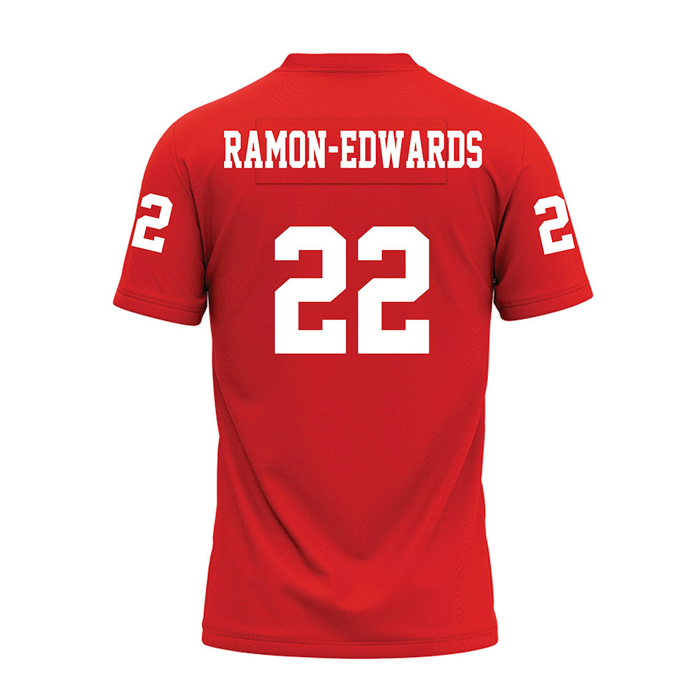 Texas Tech - NCAA Football : Marcus Ramon-Edwards - Red Premium Football Jersey-1
