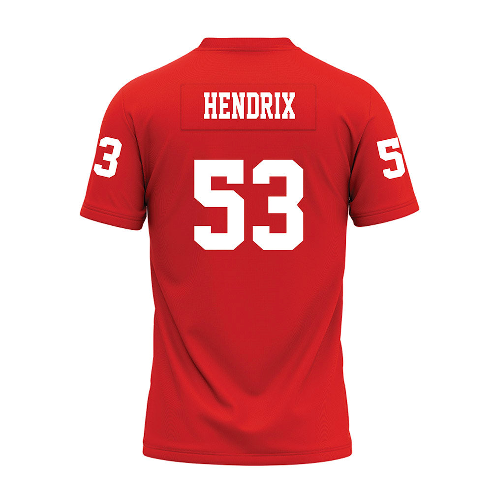 Texas Tech - NCAA Football : Holton Hendrix - Red Premium Football Jersey-1