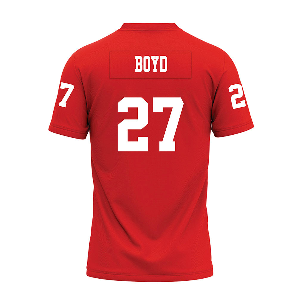 Texas Tech - NCAA Football : Amier Boyd - Red Premium Football Jersey-1