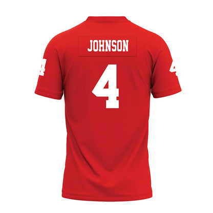 Texas Tech - NCAA Football : Kenny Johnson - Red Premium Football Jersey-1