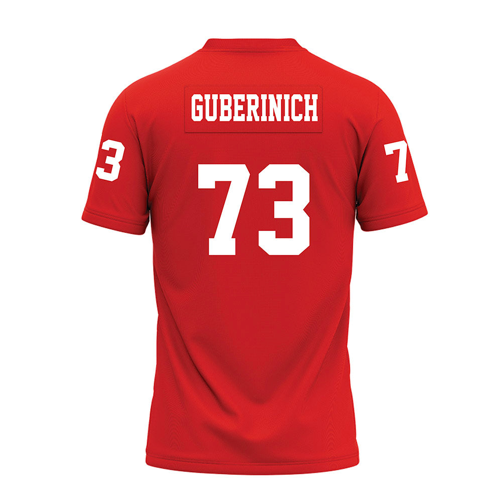 Texas Tech - NCAA Football : Danilo Guberinich - Red Premium Football Jersey-1