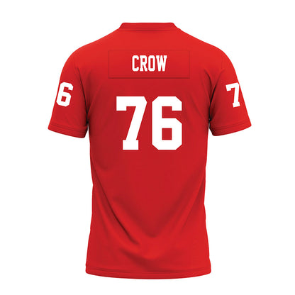 Texas Tech - NCAA Football : Jacob Crow - Red Premium Football Jersey-1