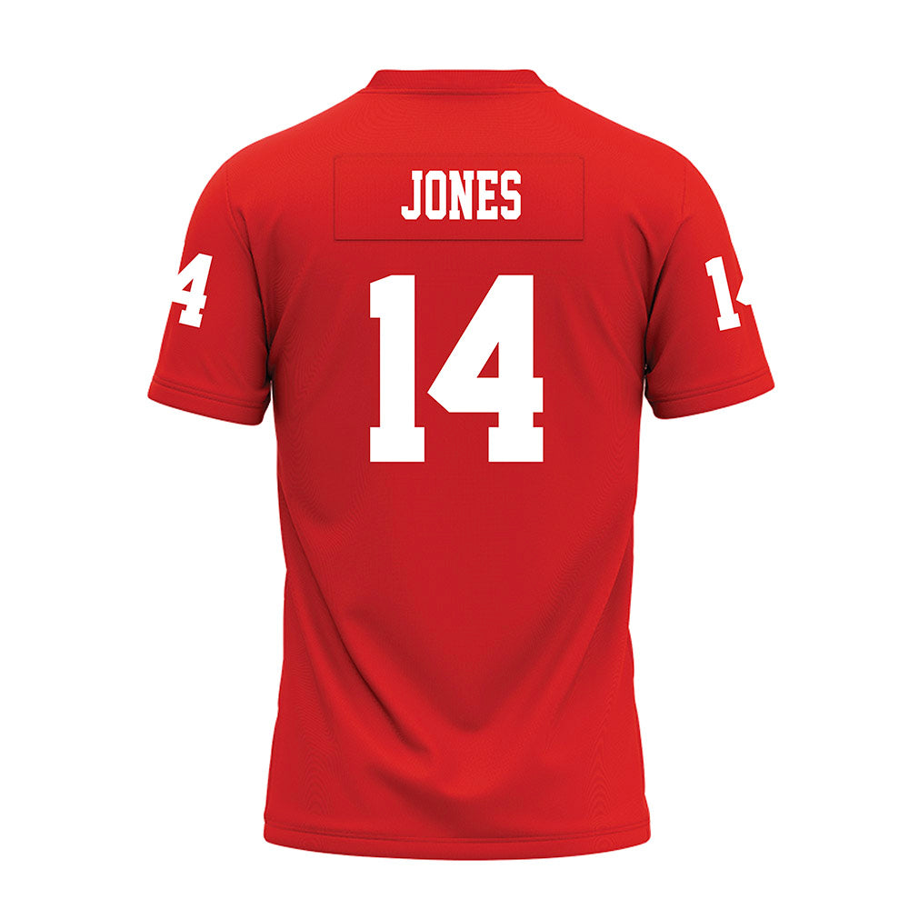 Texas Tech - NCAA Football : Bryson Jones - Red Premium Football Jersey-1