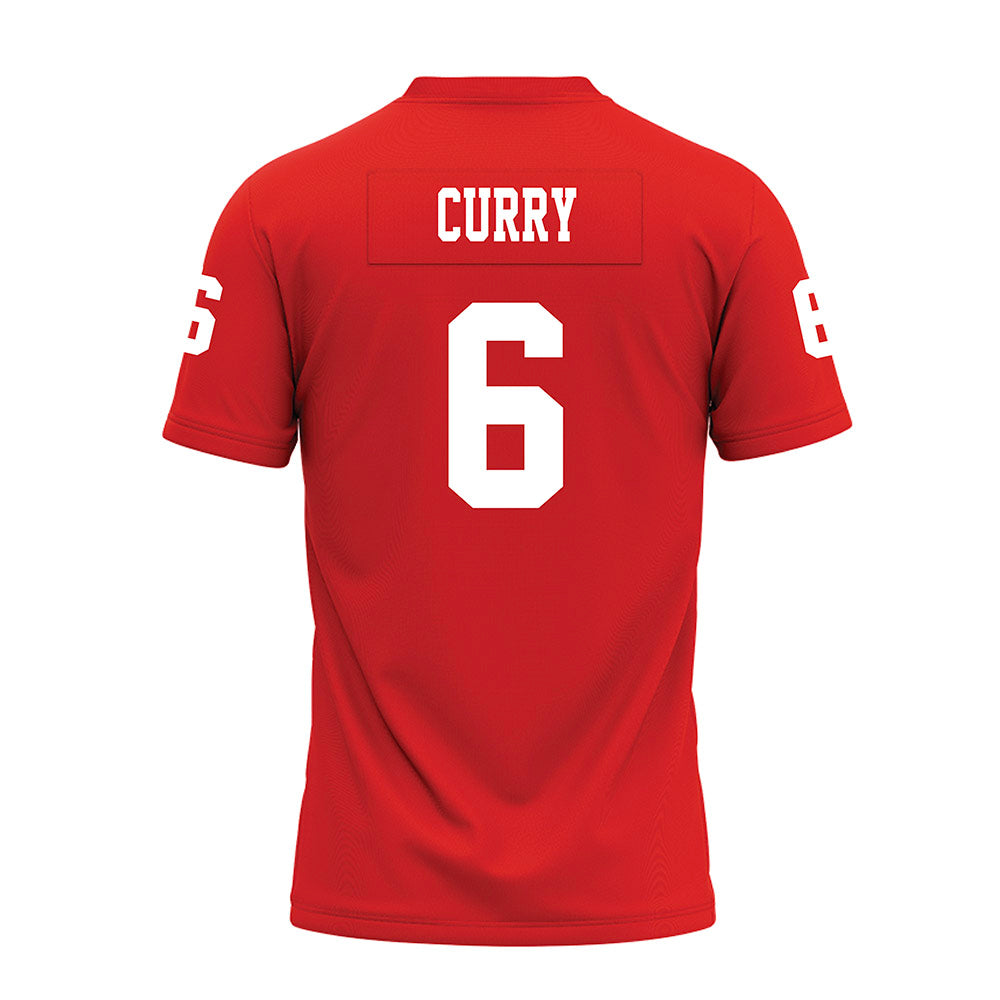 Texas Tech - NCAA Football : John Curry - Red Premium Football Jersey-1