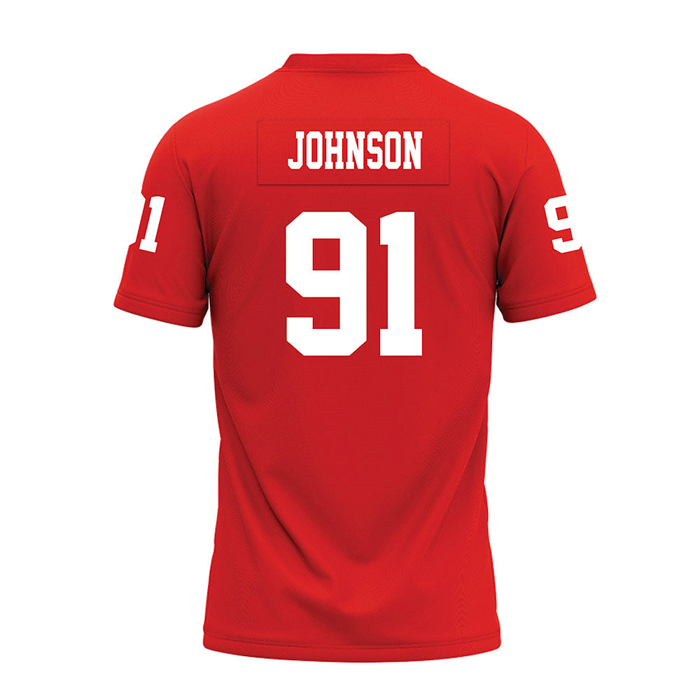 Texas Tech - NCAA Football : Krush Johnson - Red Premium Football Jersey-1