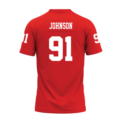 Texas Tech - NCAA Football : Krush Johnson - Red Premium Football Jersey-1