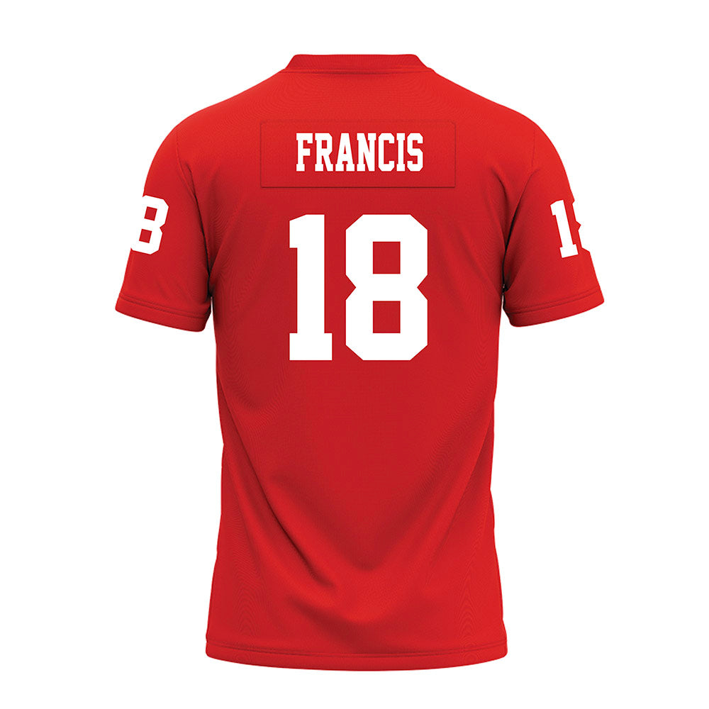 Texas Tech - NCAA Football : Kirk Francis - Red Premium Football Jersey-1