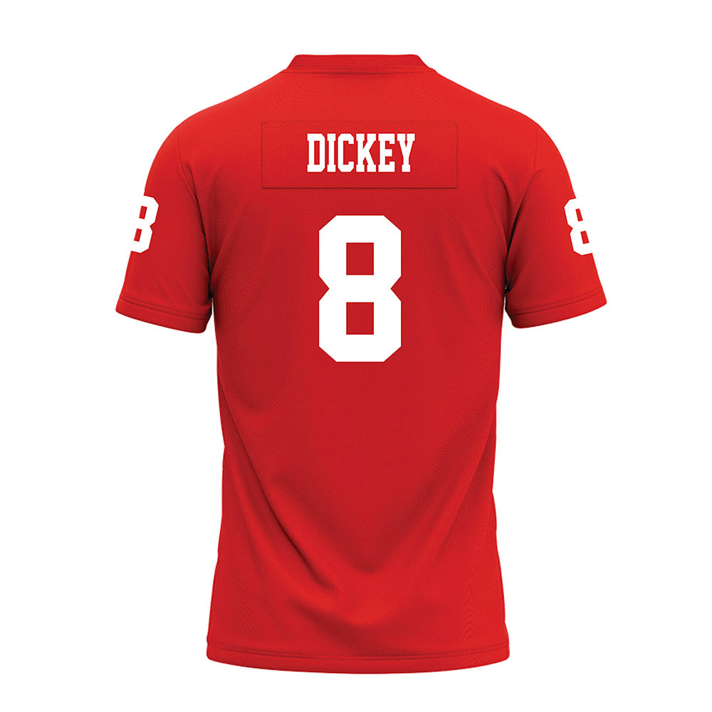 Texas Tech - NCAA Football : Cameron Dickey - Red Premium Football Jersey-1