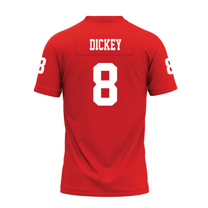 Texas Tech - NCAA Football : Cameron Dickey - Red Premium Football Jersey-1