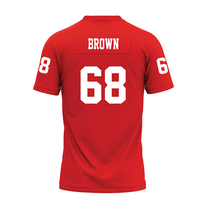 Texas Tech - NCAA Football : Ren Brown - Red Premium Football Jersey-1