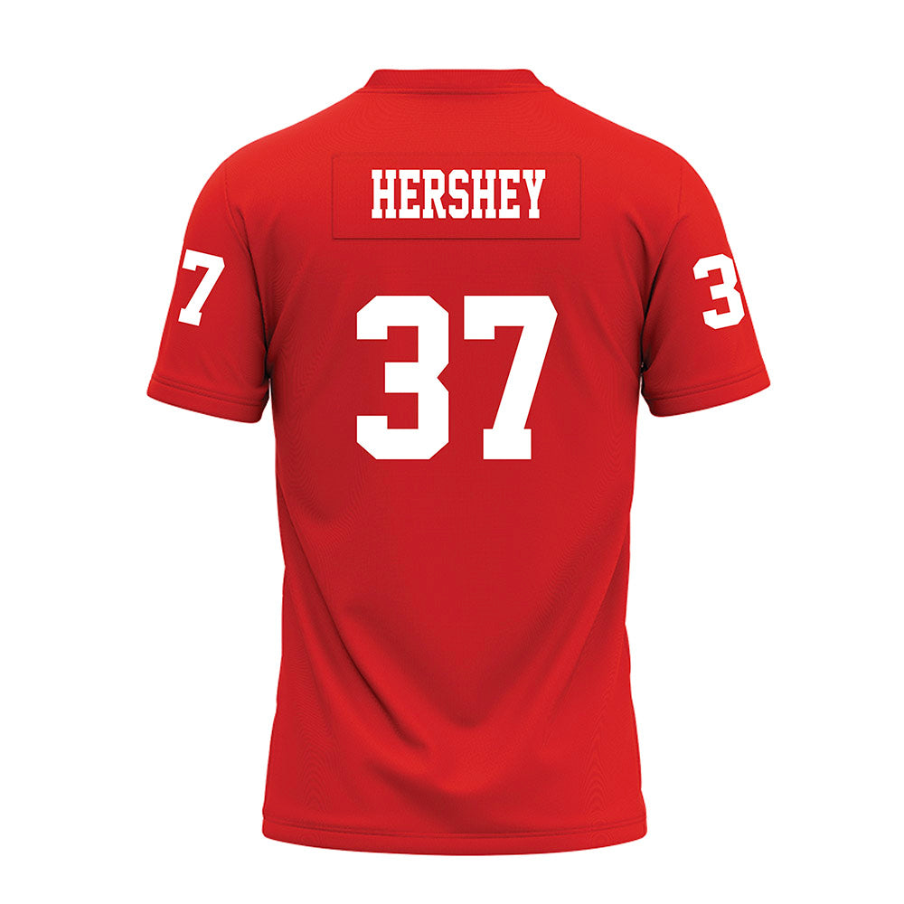 Texas Tech - NCAA Football : Ian Hershey - Red Premium Football Jersey-1