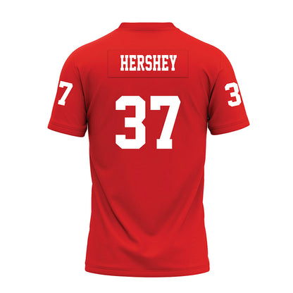 Texas Tech - NCAA Football : Ian Hershey - Red Premium Football Jersey-1