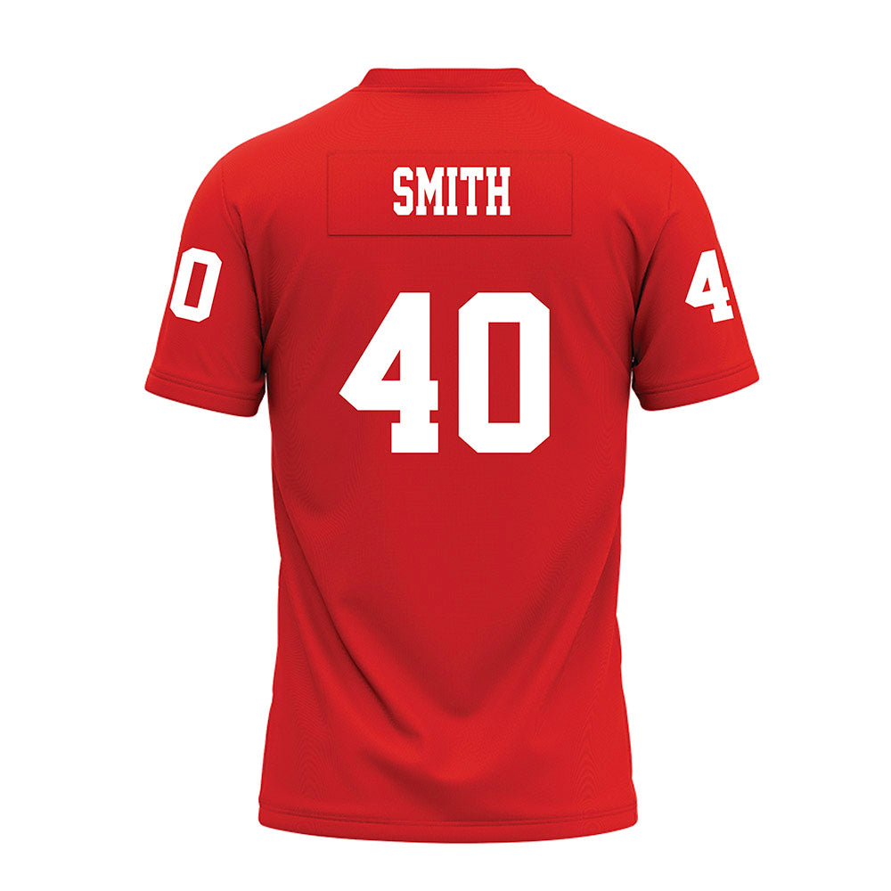 Texas Tech - NCAA Football : Wesley Smith - Red Premium Football Jersey-1