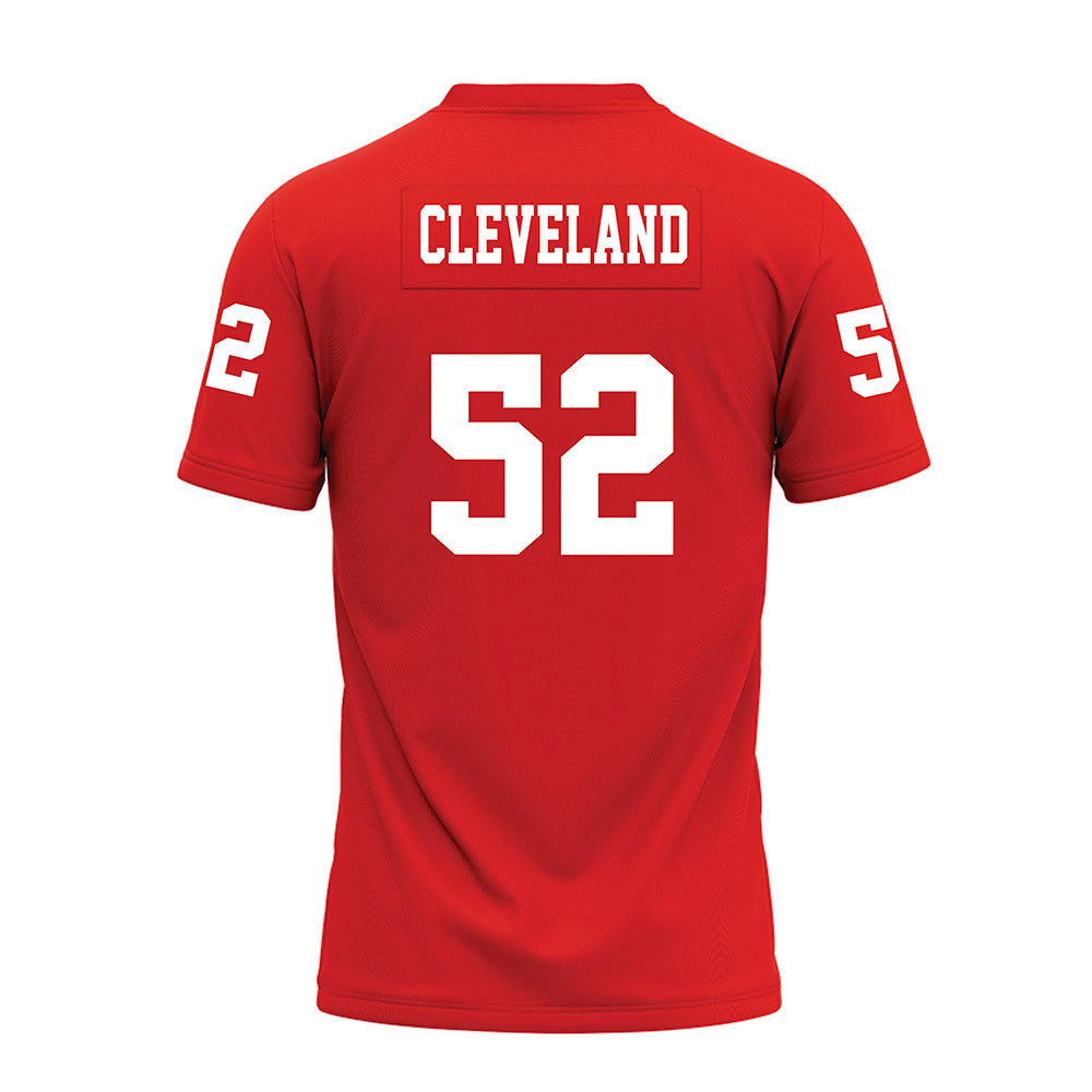 Texas Tech - NCAA Football : Cash Cleveland - Red Premium Football Jersey-1