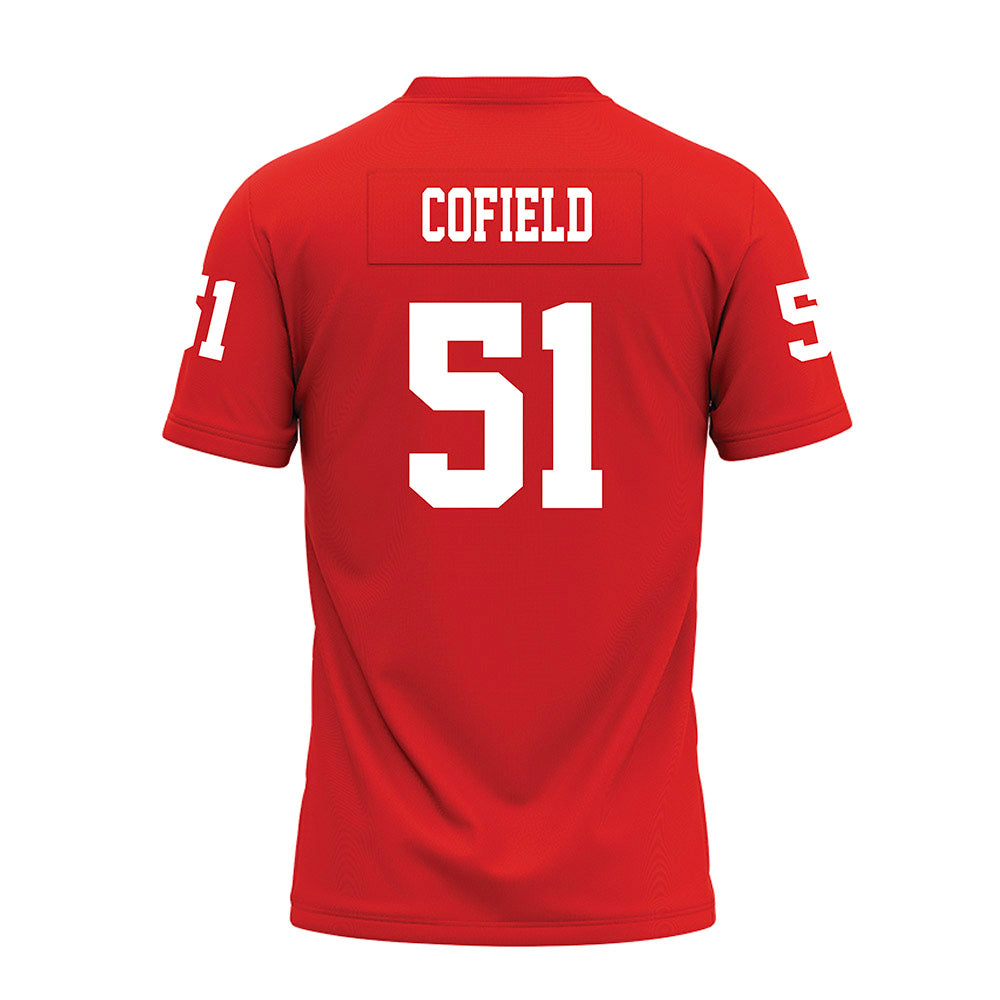 Texas Tech - NCAA Football : Jayden Cofield - Red Premium Football Jersey-1