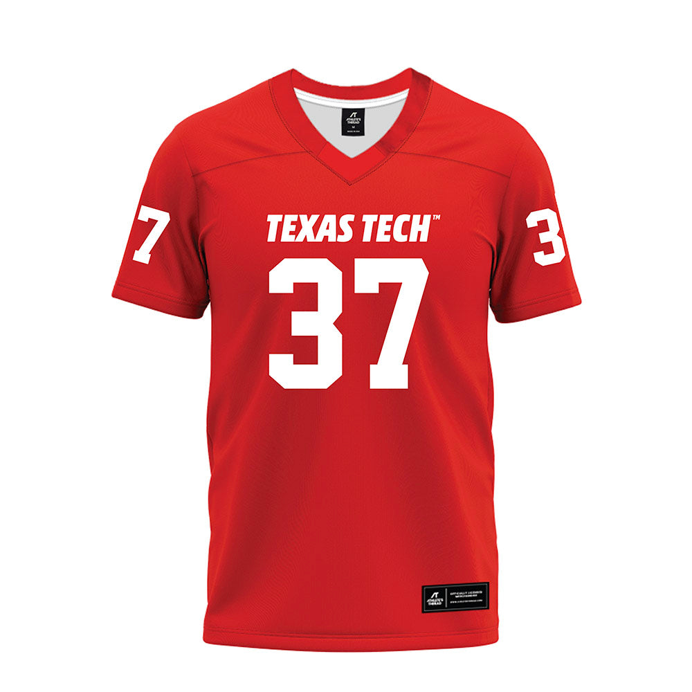 Texas Tech - NCAA Football : Ian Hershey - Red Premium Football Jersey-0