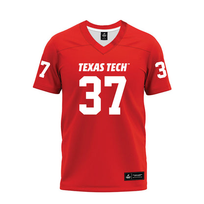 Texas Tech - NCAA Football : Ian Hershey - Red Premium Football Jersey-0