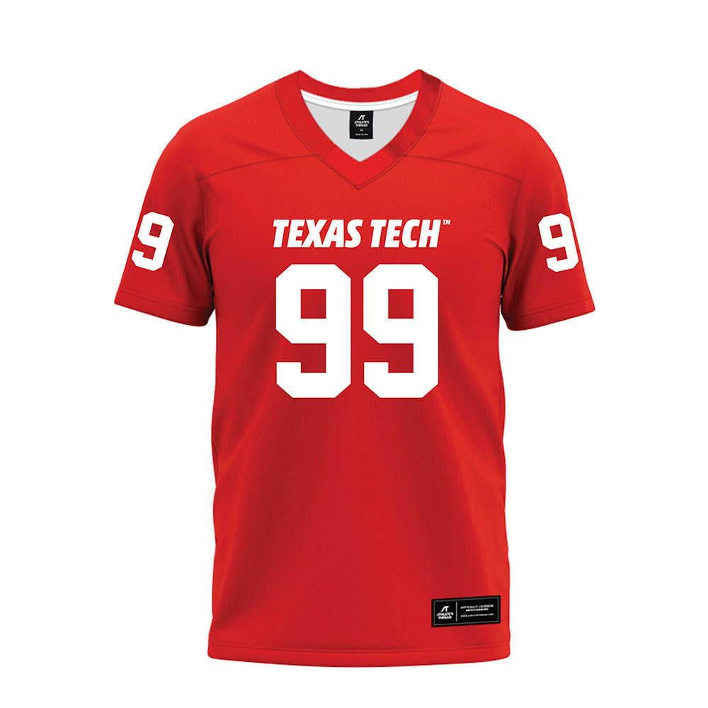 Texas Tech - NCAA Football : Jojo Johnson - Red Premium Football Jersey-0