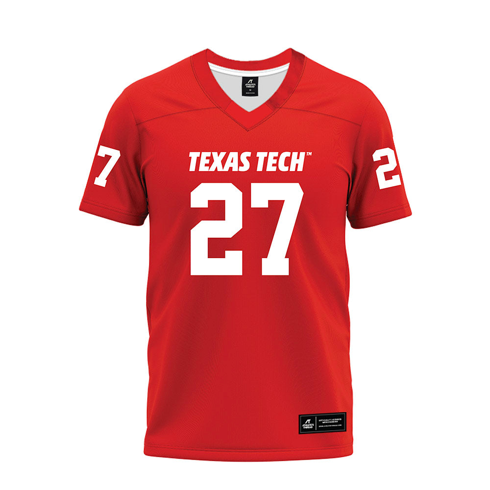 Texas Tech - NCAA Football : Amier Boyd - Red Premium Football Jersey-0