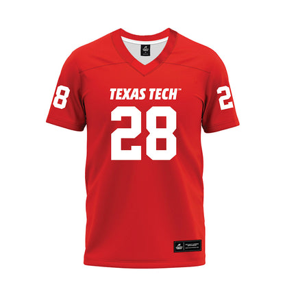 Texas Tech - NCAA Football : Ashton Rowden - Red Premium Football Jersey-0