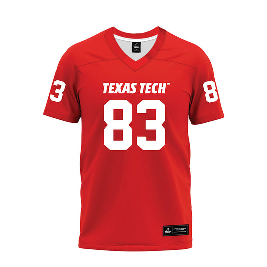 Texas Tech - NCAA Football : Jack Esparza - Red Premium Football Jersey-0
