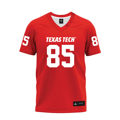 Texas Tech - NCAA Football : Bryson Jones - Red Premium Football Jersey-0