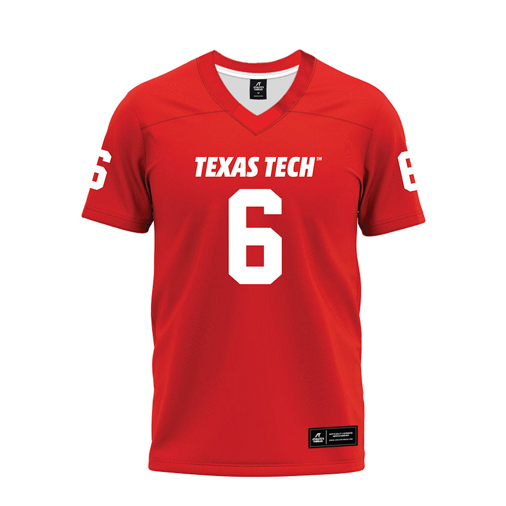Texas Tech - NCAA Football : Jalen Jones - Red Premium Football Jersey-0