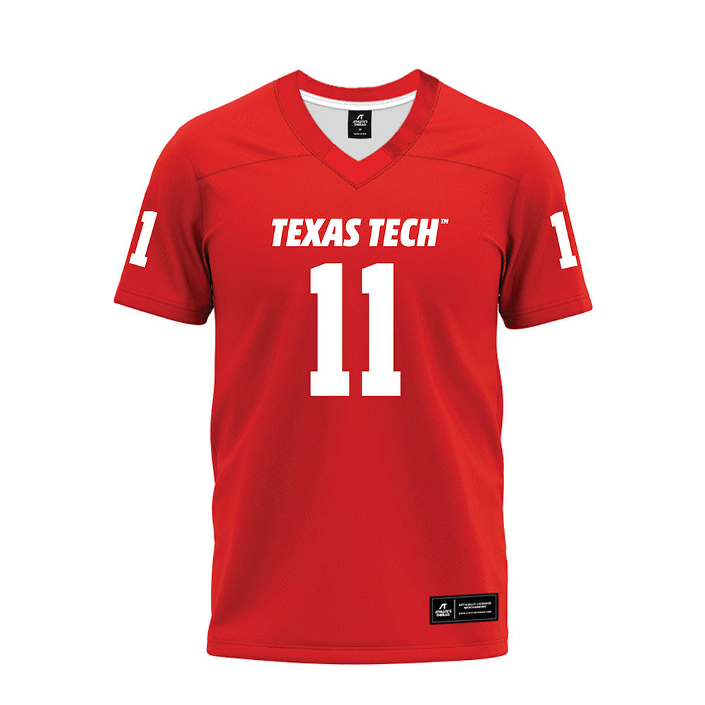 Texas Tech - NCAA Football : Malcolm Simmons - Red Premium Football Jersey-0