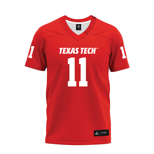 Texas Tech - NCAA Football : Malcolm Simmons - Red Premium Football Jersey-0