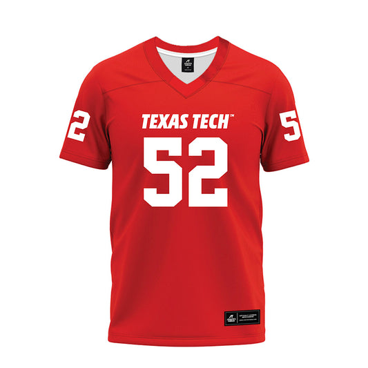 Texas Tech - NCAA Football : Cash Cleveland - Red Premium Football Jersey-0