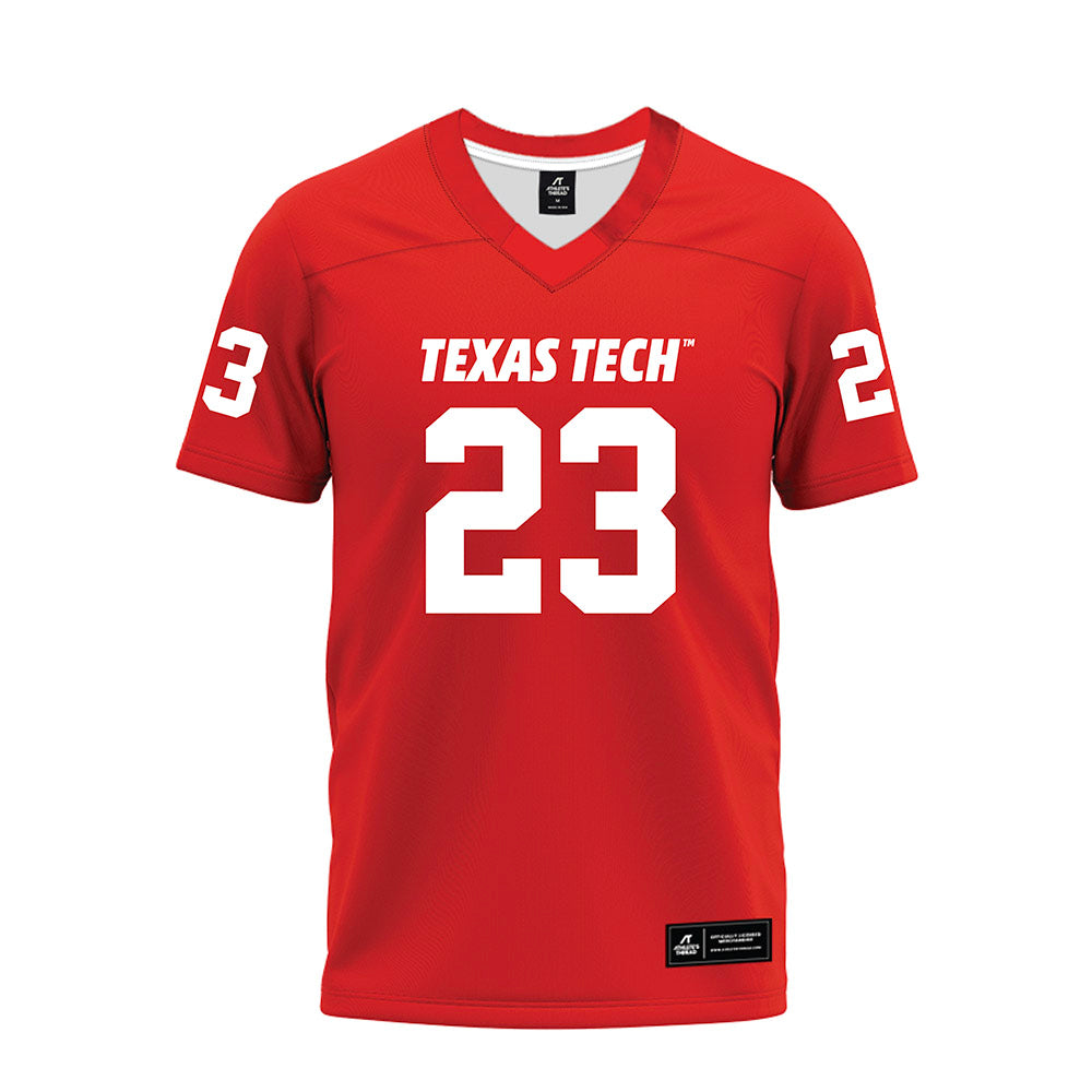 Texas Tech - NCAA Football : Maddox Quiller - Red Premium Football Jersey-0