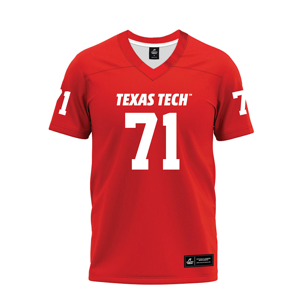 Texas Tech - NCAA Football : Bryce Gilmore - Red Premium Football Jersey-0