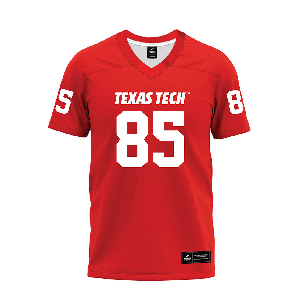 Texas Tech - NCAA Football : Bryson Jones - Red Premium Football Jersey-0