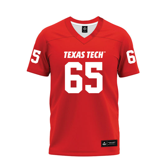Texas Tech - NCAA Football : Danthis Upshaw - Red Premium Football Jersey-0