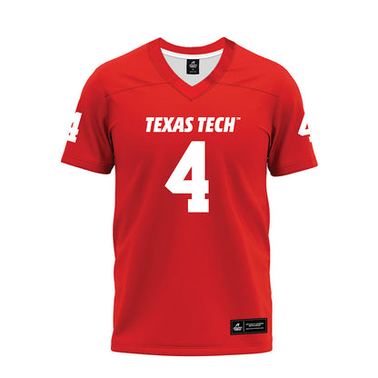 Texas Tech - NCAA Football : Kenny Johnson - Red Premium Football Jersey-0