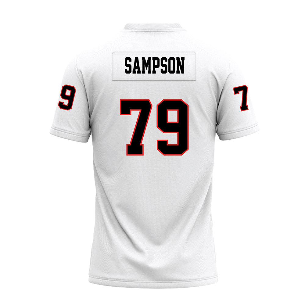 Texas Tech - NCAA Football : Howard Sampson - White Premium Football Jersey-1