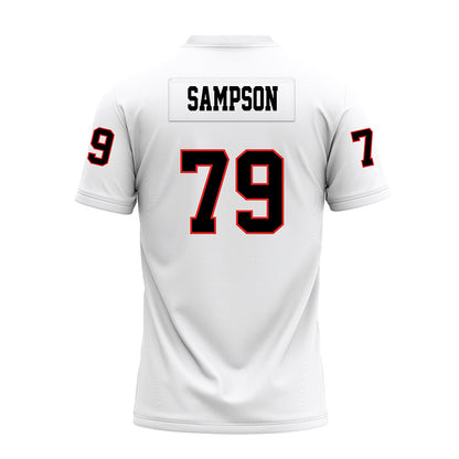 Texas Tech - NCAA Football : Howard Sampson - White Premium Football Jersey-1