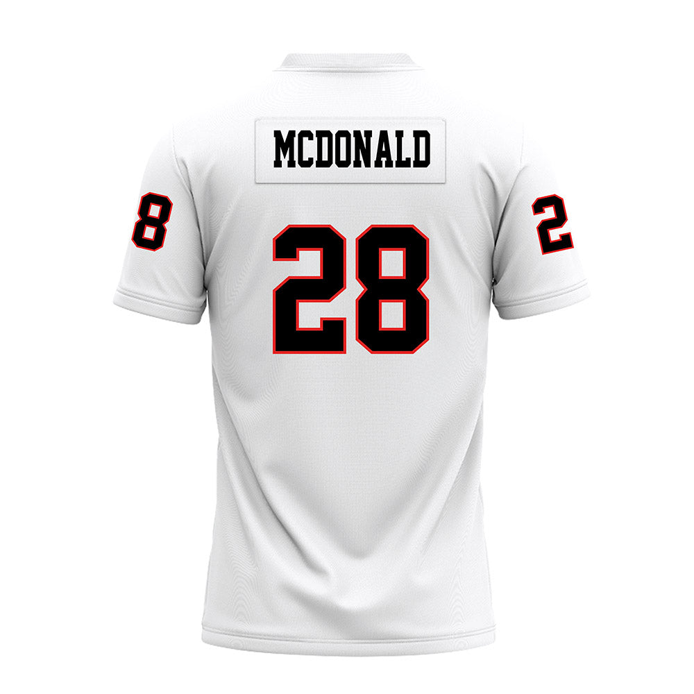 Texas Tech - NCAA Football : Bray Mcdonald - White Premium Football Jersey-1