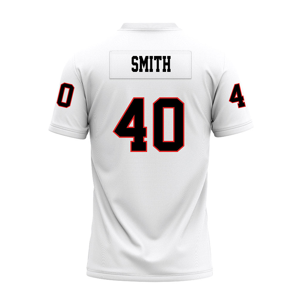 Texas Tech - NCAA Football : Wesley Smith - White Premium Football Jersey-1